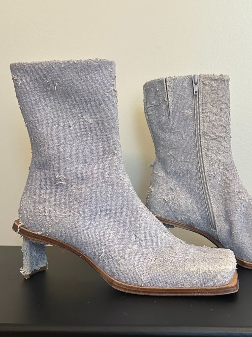 Miista Brenda Denim Boots, Size 39 - Picture 3 of 6